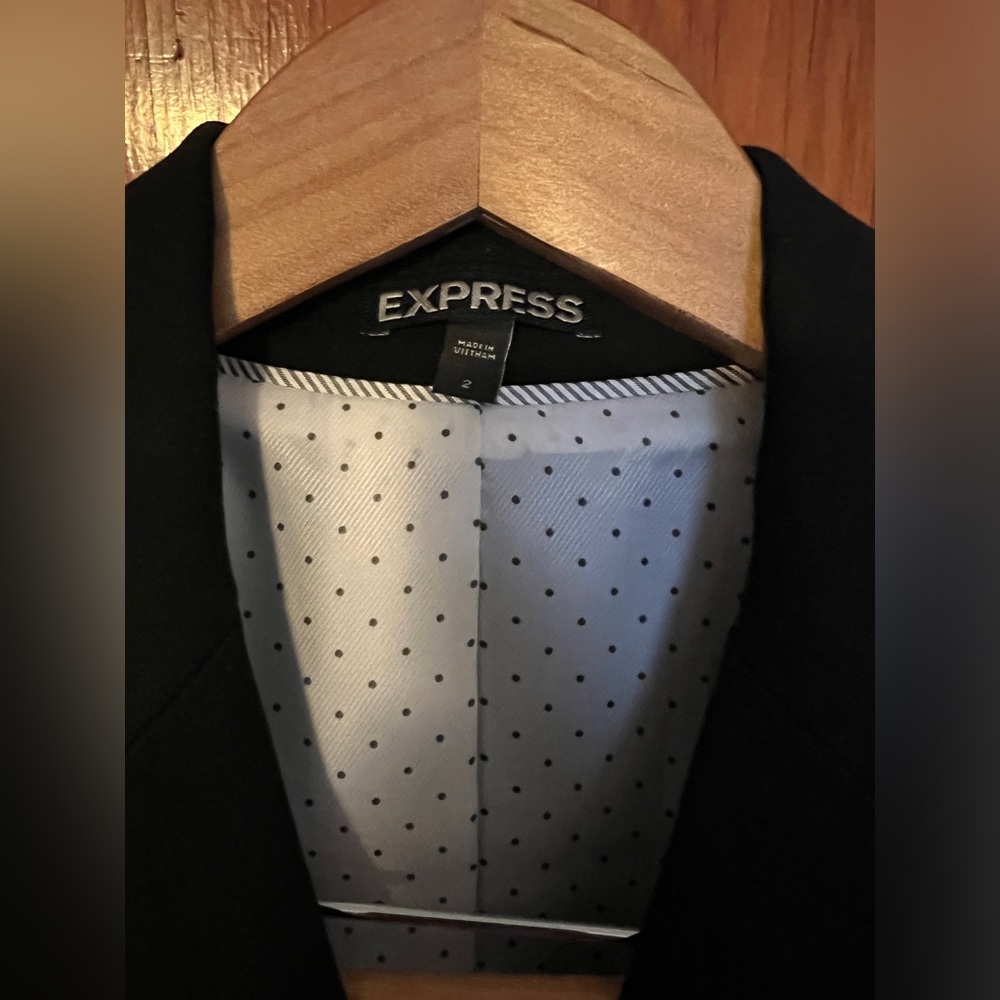 Express Black One-Button Blazer - image 3
